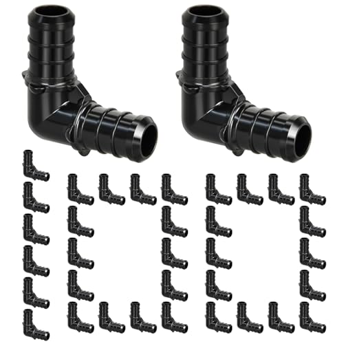 PXZBLG 12 Poly PPSU Barb Crimp PEX Fitting 100pcs PEX Elbow Fittings No Lead - Image 1