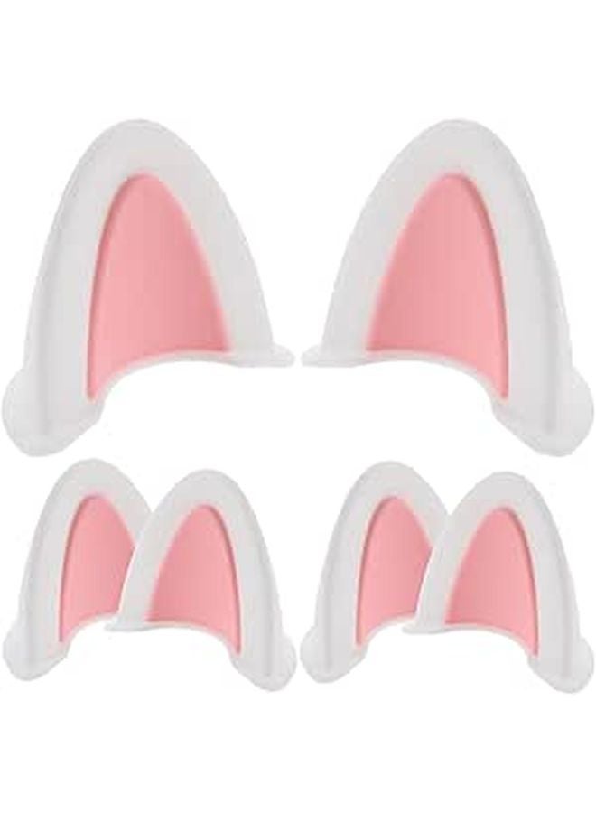 3 Pairs Black Cat Ear Motorcycle Helmet Decorations Cute Kitten Ornaments For Outdoor Riding - Image 1