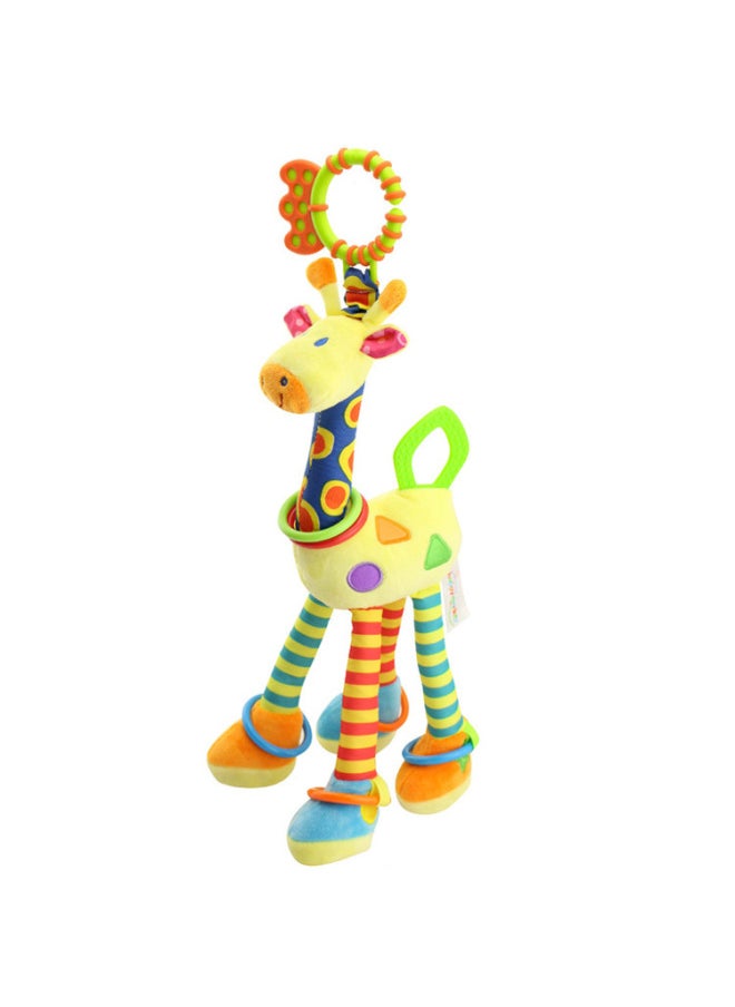 لعبة جرس سرير معلق للسيارة على شكل قرد على شكل زرافة من Happy Monkey - اللون: أصفر  - Image 1