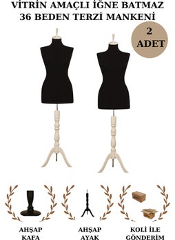 Mannequin Istanbul 2 Size 36 Tailor Mannequin for Showcase Purpose Showcase Mannequin Inanimate Mannequin (Pin-Proof)