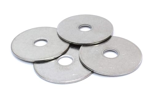 Bolt Dropper Pack of 100 Stainless Steel Fender Washers - 1/4 x 1-1/4-Inch Bolt Dropper Flat Washers for Screws and Bolts - Corrosion Resistant for Wood, Metal, and Wet Environments - Image 3