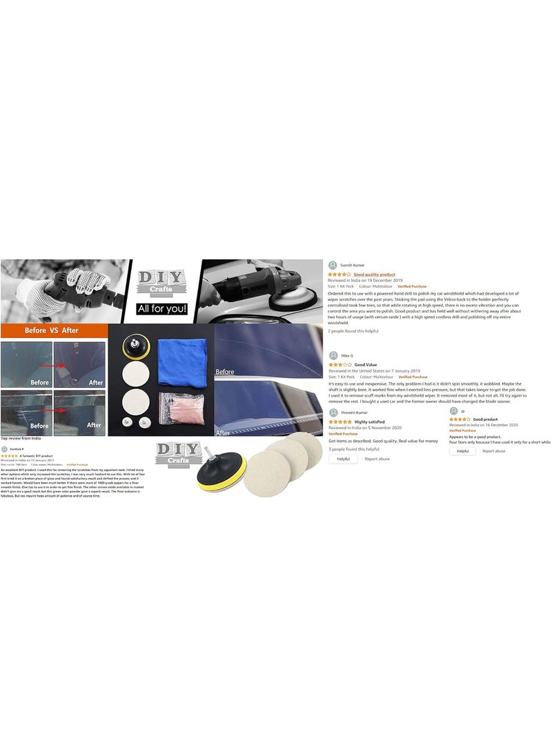 DIY Crafts DIY Crafts High RPM Density Felt Pad For Your Kit Wool Felt Pads Disc Backing Pad Drill Adapter Kit M10/14 Universal Nut Drill Machine Other Machines (1 Pc, 3"inch Density Felt Pad Only)  - Image 3