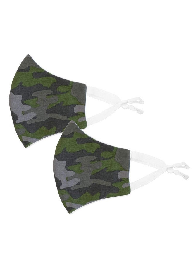BooginHead Reusable Face Masks Face with Adjustable Ear Loops and Filter Pocket by Booginhead, Breathable Face Mask in Camo Adult - 2 Pack - Image 1