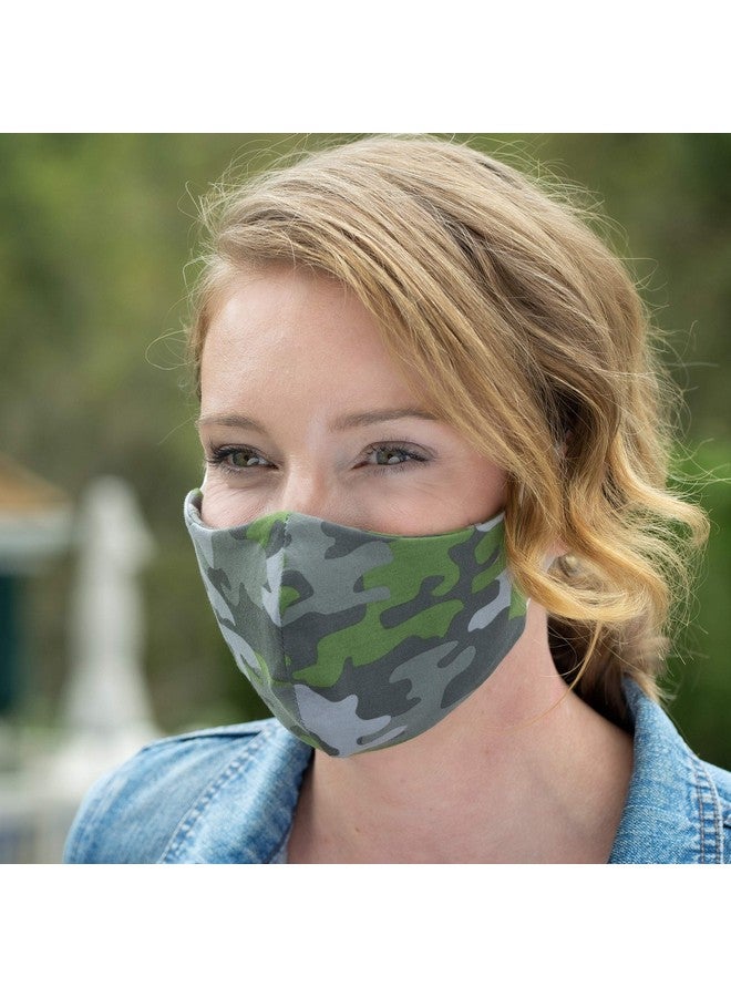 BooginHead Reusable Face Masks Face with Adjustable Ear Loops and Filter Pocket by Booginhead, Breathable Face Mask in Camo Adult - 2 Pack - Image 3