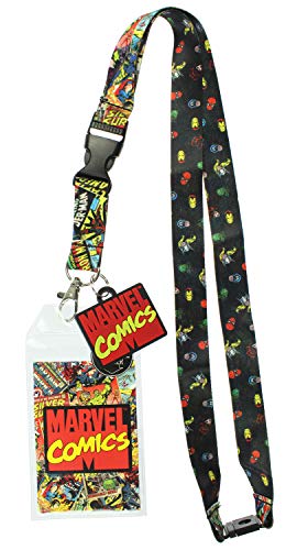 Bioworld Marvel Comics Page ID Lanyard Badge Holder With 1.5" Rubber Charm Pendant - Image 5