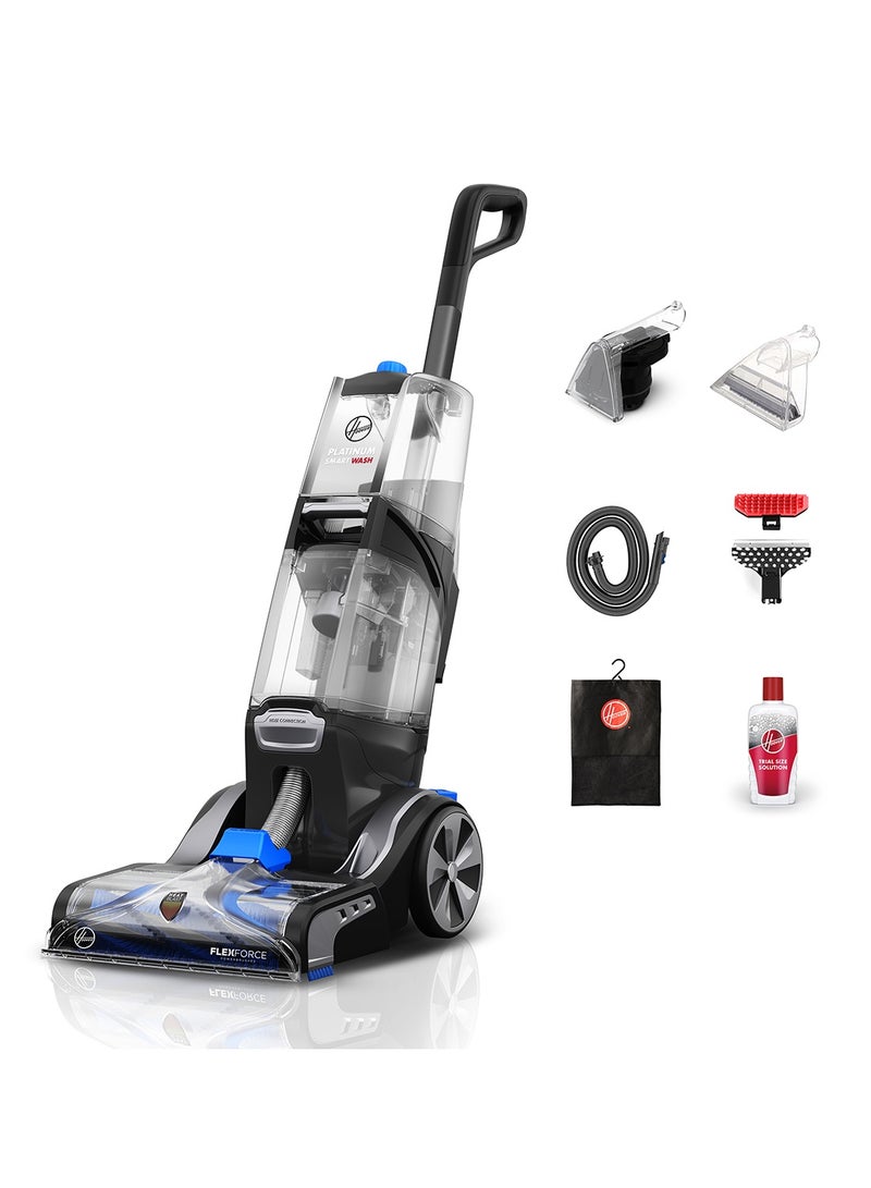 Hoover SmartWash Advanced Carpet Washer, Motion Sense Technology, AutoMix System, Dual Tank, Quick Dry Performance (CDCW-SWME) 3.5 L 1200 W CDCW-SWME Charcoal Blue/Grey/Black - Image 1