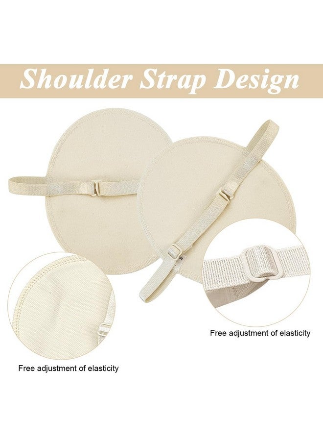 MAYCREATE® 2Pcs Sweat Pads for Underarms Women, Anti-slip Armpit Pads for Women Men, Sweat Absorbing Quick Dry Underarms Pad for Women, Washable & Resuable - Beige - Image 3