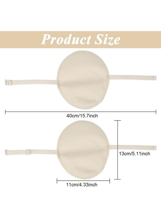 MAYCREATE® 2Pcs Sweat Pads for Underarms Women, Anti-slip Armpit Pads for Women Men, Sweat Absorbing Quick Dry Underarms Pad for Women, Washable & Resuable - Beige - Image 2