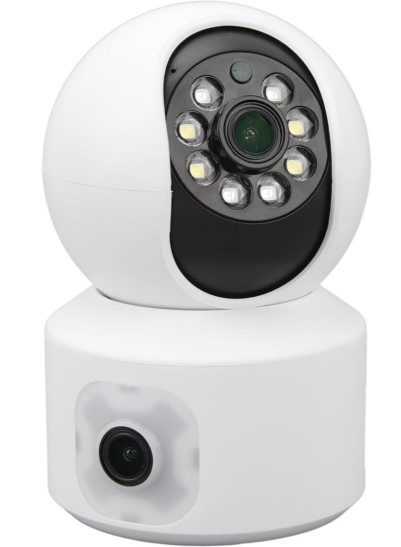Generic WiFi Dual Lens Security Camera HD Wireless Home Camera with Wide Angle NightMotion Detection, 2 Way, Panoramic Shooting, Rich Functions, HD Night - Image 1