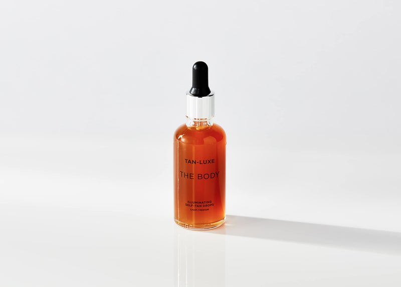 Tan-Luxe The Body Illuminating Self-Tan Drops, Customizable Self Tanning Serum, Natural Glow, Mix With Lotion, Vegan, Cruelty-Free, Streak-Free, 0.50 fl. oz/15 ml Bottle (Light/Medium) - Image 1