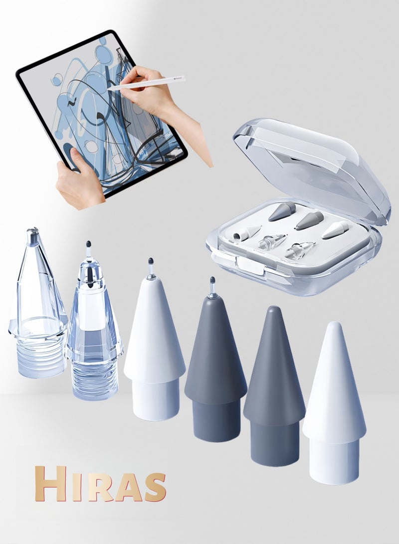 Hiras Replacement Pencil Tips for HUAWEi M-Pencil,Upgraded Pencil Tips fit for HuaWei 2nd 3rd Gen USB-C, Matepad Digital Pencil, Needle Pencil Tips with Case, Digital Pens Tips Sets - Image 1