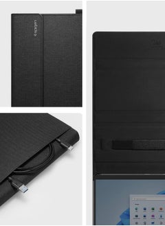 Spigen حافظة ستاند فوليو لجهاز مايكروسوفت سيرفس برو 10 / سيرفس برو 9 / سيرفس برو 8 مع حامل قلم - أسود  - Image 2