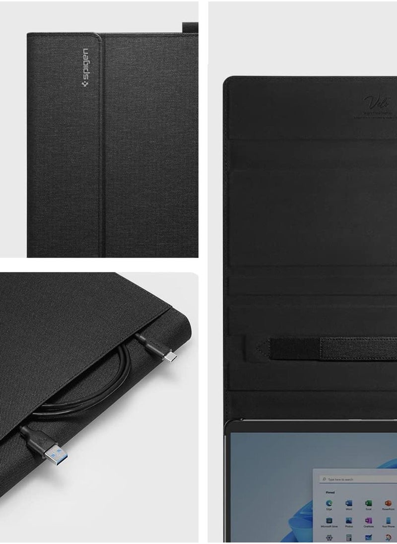 Spigen - حافظة ستاند فوليو لجهاز مايكروسوفت سيرفس برو 10 / سيرفس برو 9 / سيرفس برو 8 مع حامل قلم - أسود - Image 1