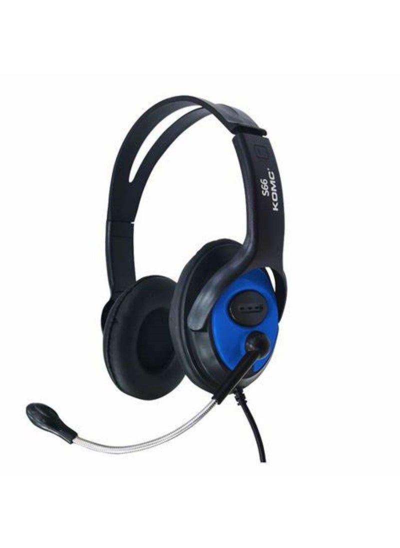 Komc - Gaming Headset Wired Blackblue - Image 1
