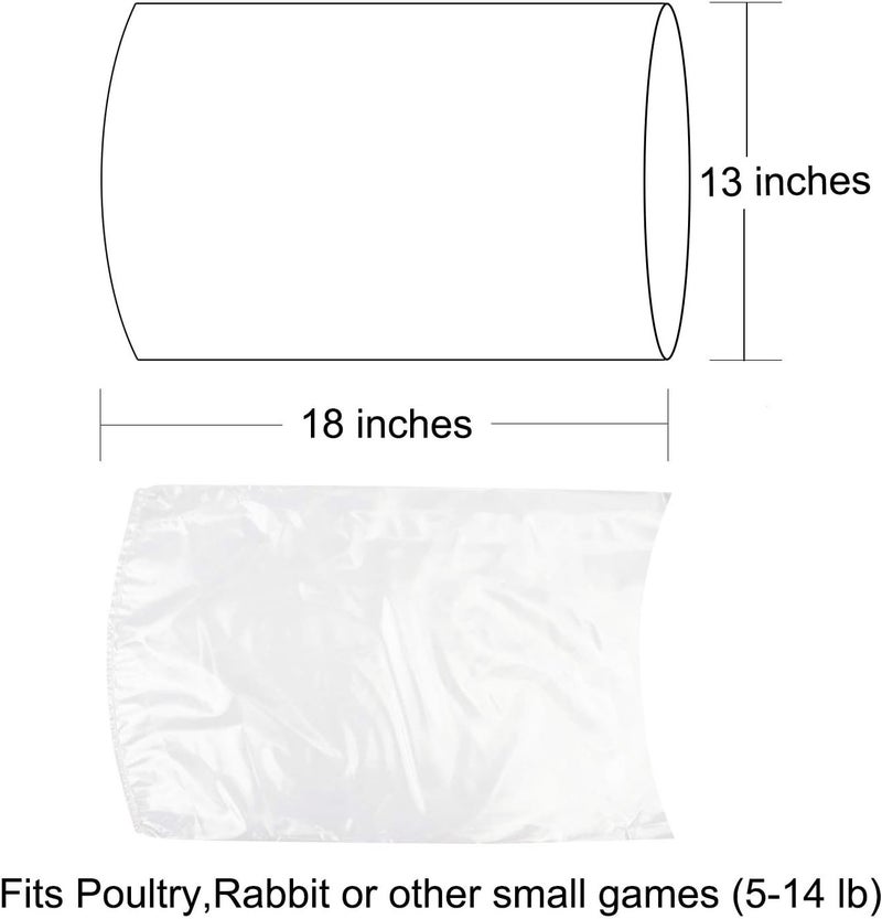 Morepack Poultry Shrink Bags,100 Pcs 13x18 Chicken Bags Heat Shrink Poultry Bag for Freezer - Image 2