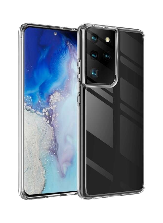 BORTONY Protective Slim Fit Flexible TPU Case For Samsung Galaxy S21 Ultra Clear - Image 1