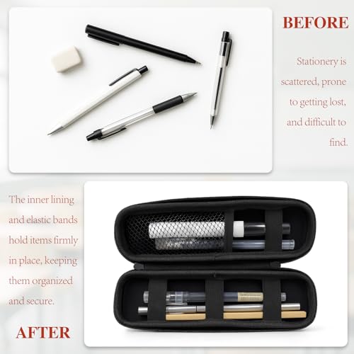 Brvlsoc EVA Hard Shell Pencil Case – Large Capacity Zippered Pen Organizer with Mesh Pocket for Adults, Boys & Girls - Image 5