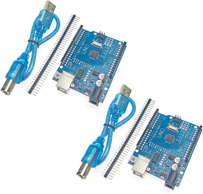Senzooe 2 قطعة لوحة UNO R3 لـ ATMEGA328P مع كابل USB - Image 1
