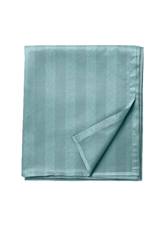 BYFT Tulip (Sea Green) King Size Flat Sheet with 1 cm Satin Stripe (260 x 280 Cm-Set of 1 Pc) 100% Cotton, Soft and Luxurious Hotel Quality Bed linen-300 TC  - Image 2