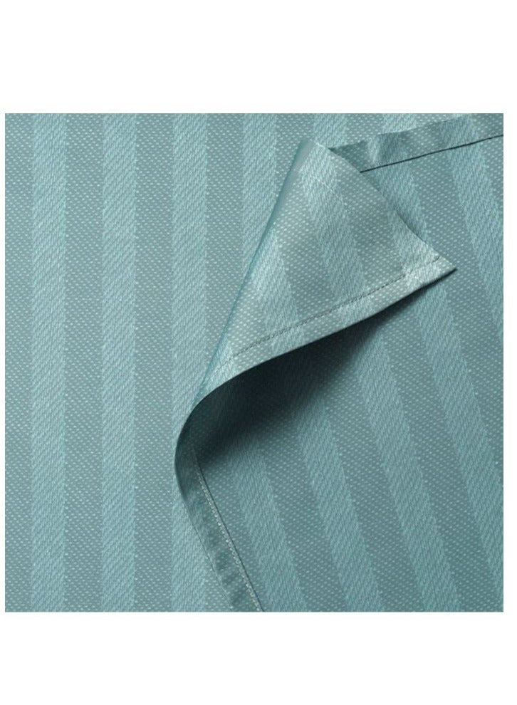 BYFT Tulip (Sea Green) King Size Flat Sheet with 1 cm Satin Stripe (260 x 280 Cm-Set of 1 Pc) 100% Cotton, Soft and Luxurious Hotel Quality Bed linen-300 TC  - Image 3