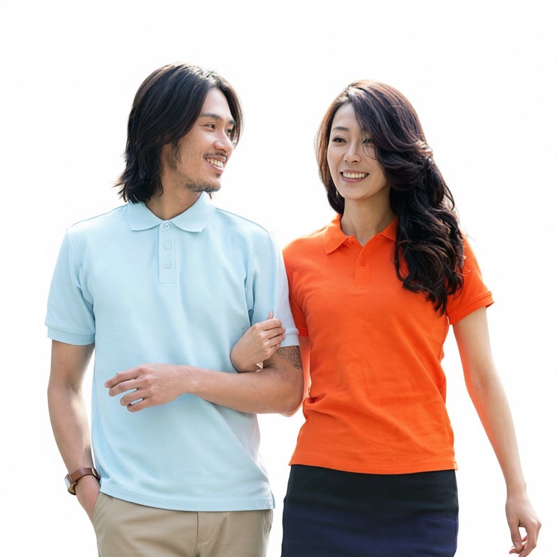 Men's Short Sleeve Polo Shirt 220g Cotton Casual Collared Top - Image 1