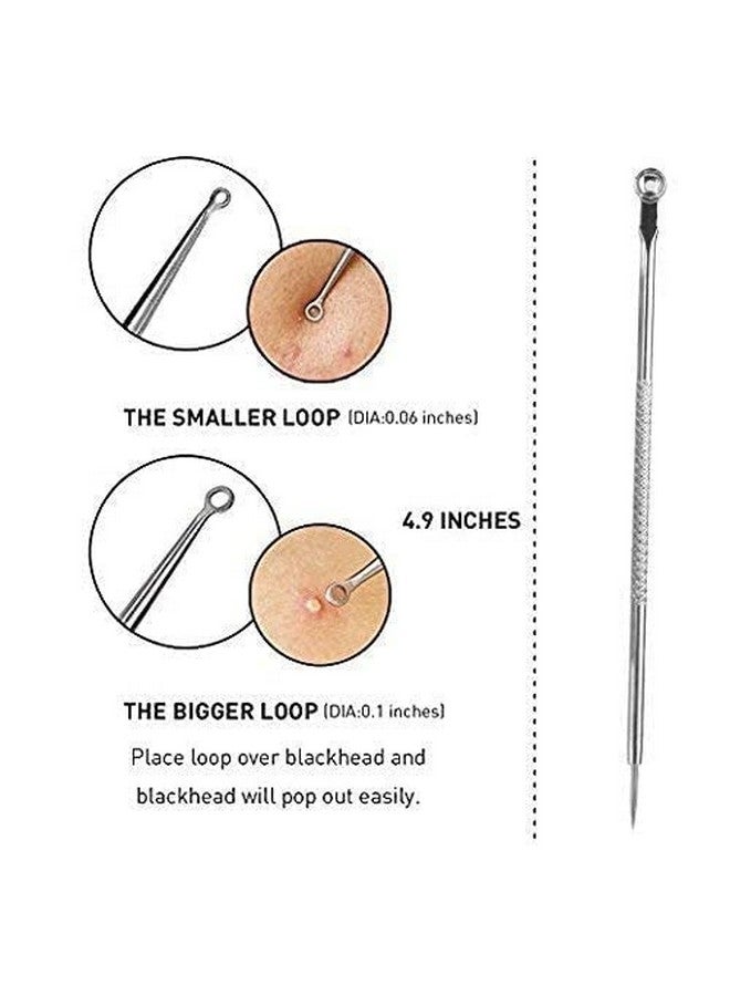فولي أدوات إزالة الرؤوس السوداء بالكامل وإزالة الرؤوس البيضاء واستخراج البثور للجنسين سهلة الاستخدام في المنزل/صالون التجميل مجموعة من 4 قطع 10 جرام عبوة من قطعة واحدة - Image 2