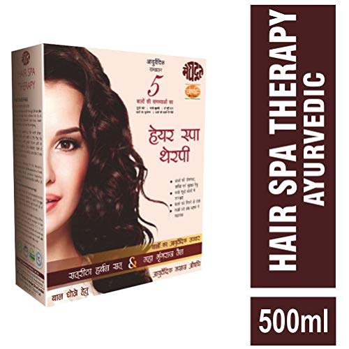 Meghdoot Ayurvedic Satreetha Sat with Maha Bringraj Oil For Hair Spa Therapy for Hair Growth Healthy scalp Hair Fall Control Hair Loss Control Promotes Strength and Nourishment 500ml Pack of 1 - Image 2