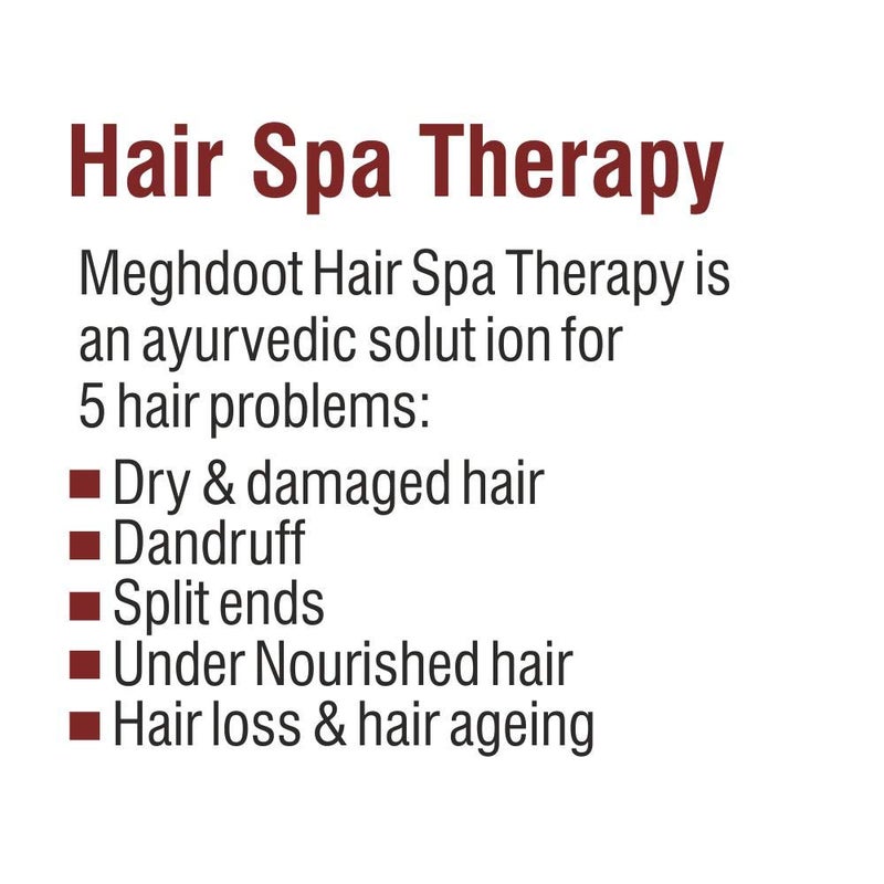 Meghdoot Ayurvedic Satreetha Sat with Maha Bringraj Oil For Hair Spa Therapy for Hair Growth Healthy scalp Hair Fall Control Hair Loss Control Promotes Strength and Nourishment 500ml Pack of 1 - Image 5