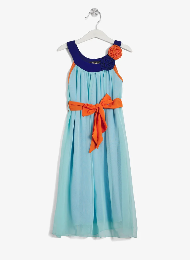 Little Golden Apple Little Floral Accent Dress