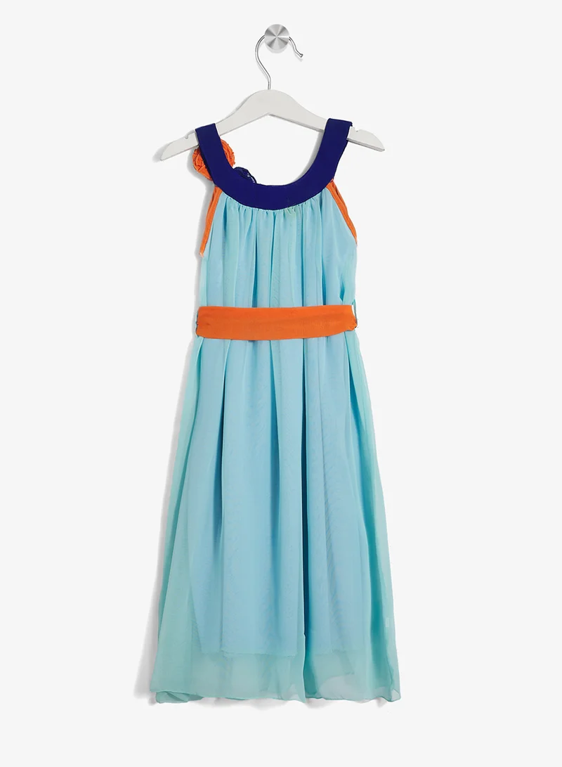 Little Golden Apple Little Floral Accent Dress