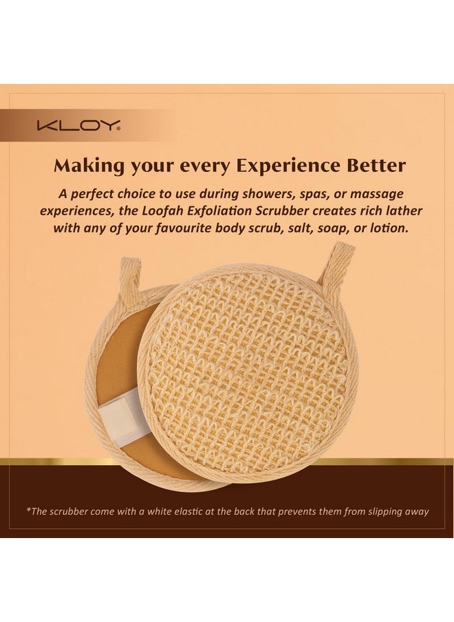 KLOY KLOY Natural Ramie Bath Loofah Scrubber Exfoliator for High Lather Cleansing (Pack of 2)  - Image 3