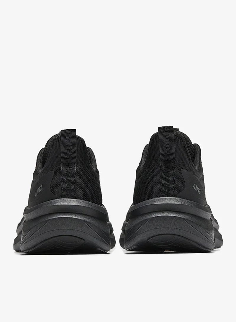ANTA Black/Grey Men’s Lightweight Running Shoes with A-FLOWFOAM Cushioning – Breathable Mesh for Men | Best Price UAE