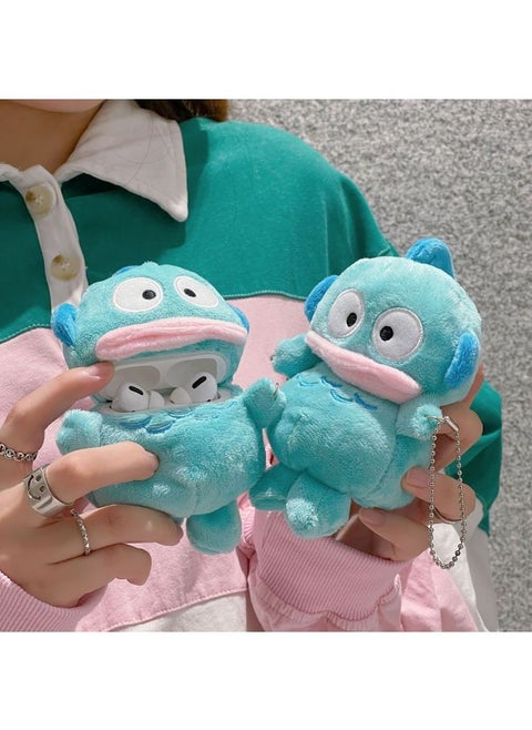 Autumn And Winter Plush Hatton Ugly Fish AirPods Pro Bluetooth Headset Protective Cover 1/2/3 Generation Soft Case Applicable-Color:Hunton The Ugly Fish-Applicable Model:Airpods 3 Generation