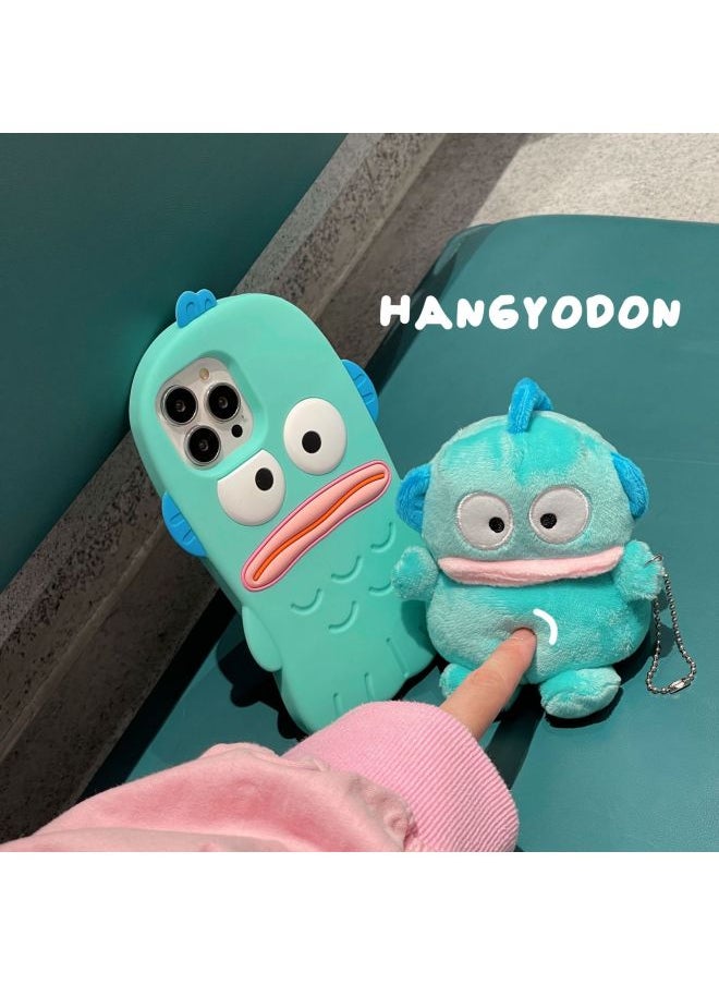 Generic - Autumn And Winter Plush Hatton Ugly Fish AirPods Pro Bluetooth Headset Protective Cover 1/2/3 Generation Soft Case Applicable-Color:Hunton The Ugly Fish-Applicable Model:Airpods 3 Generation - Image 1