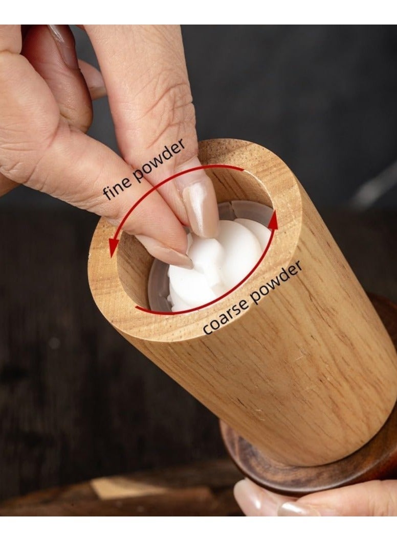 general Wood Pepper Mill, 6.10-inch Acacia Wood Pepper Grinder Set, Refillable Spice Tool, Seasoning Mill with Adjustable Coarseness from Fine to Coarse - Image 5