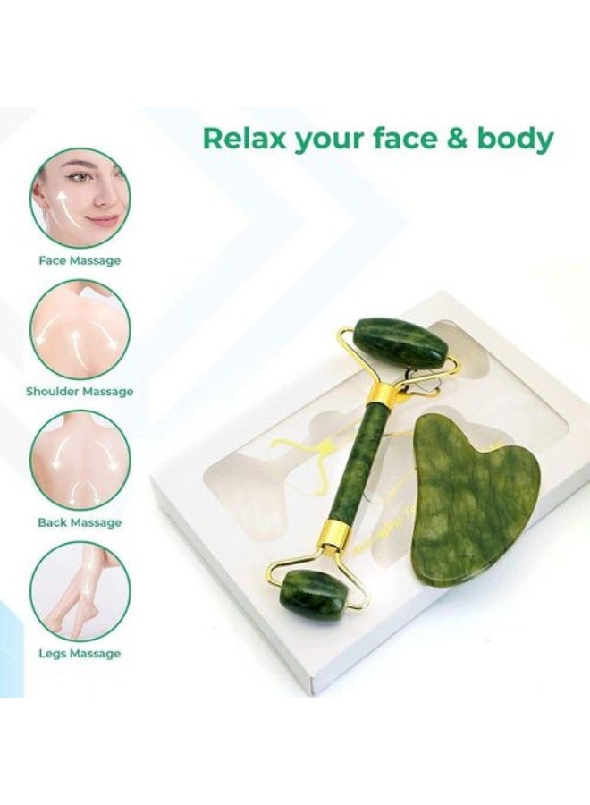 Natural Stone Face and Neck Massager – Stimulates Blood Circulation and Reduces Puffiness - Image 3