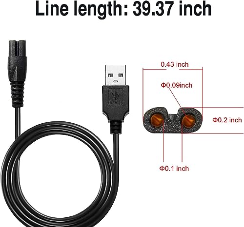 MAWAER Universal Head Shaver Power Charger Cord Compatible with Skull SHAER FreedomShaver and Some Brands., Head Shaver Charger Cord for Many Brands - Image 3