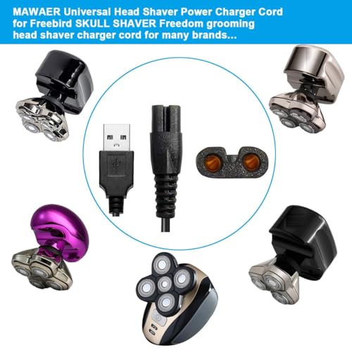 MAWAER Universal Head Shaver Power Charger Cord Compatible with Skull SHAER FreedomShaver and Some Brands., Head Shaver Charger Cord for Many Brands - Image 2