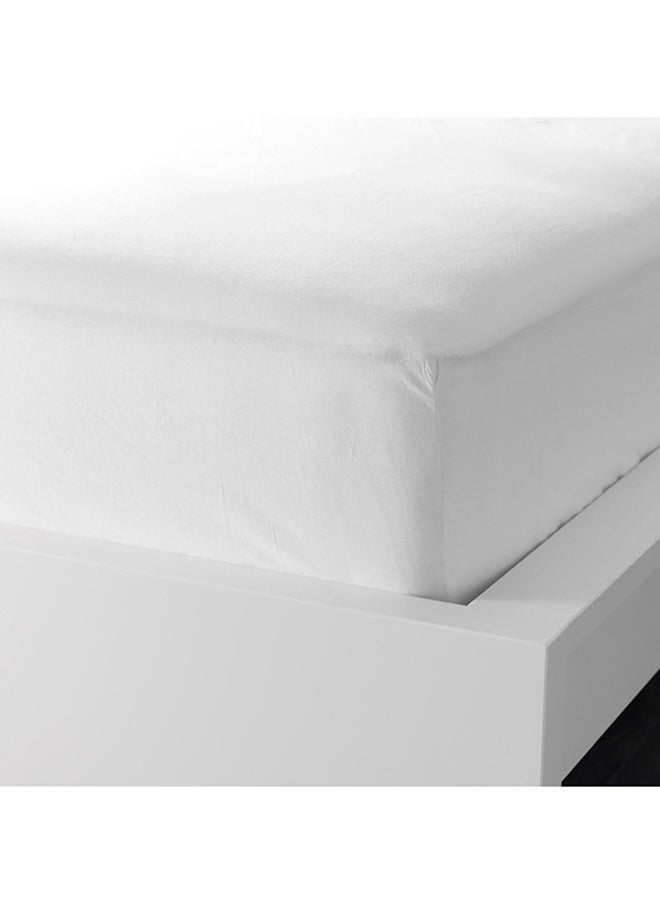 Generic Cotton Fitted Sheet King Size, Soft & Smooth Luxury Hotel Sheets, Secure-Fit Elastic, Deep Pocket Fitted Sheet - White  - Image 4