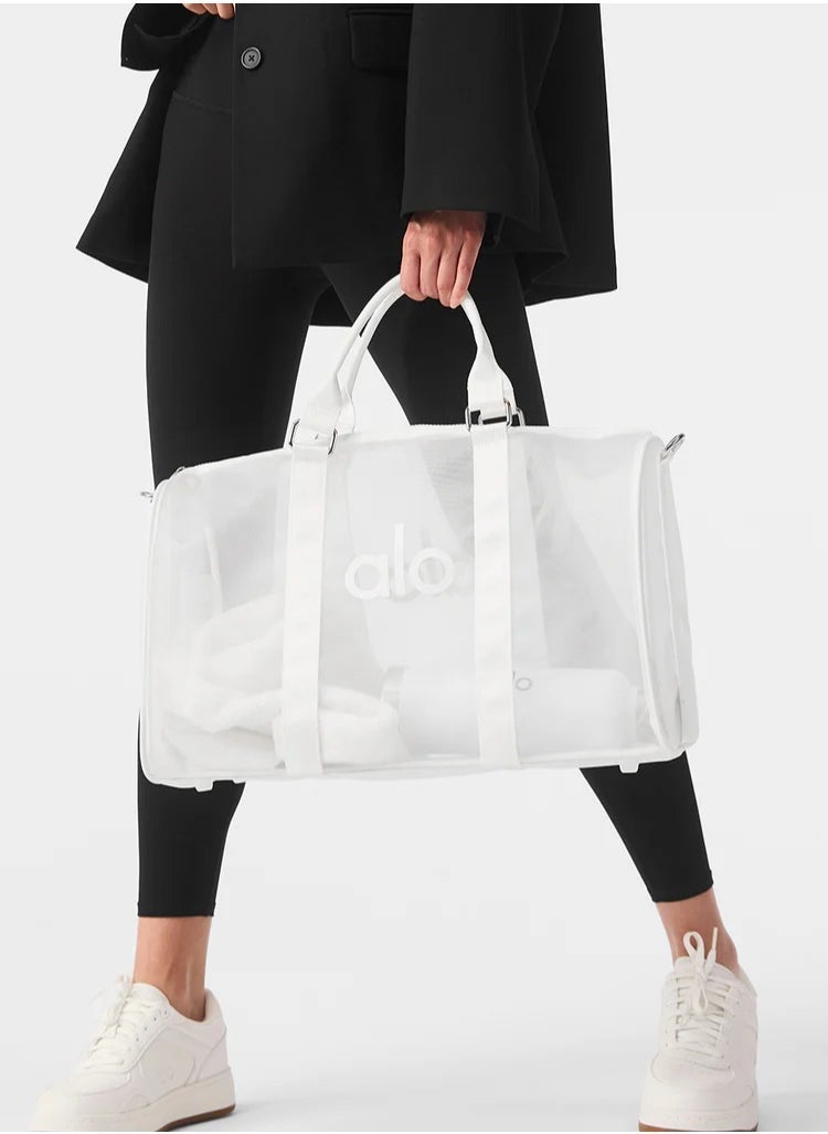 alo Alo Yoga Sheer Duffle White  - Image 1