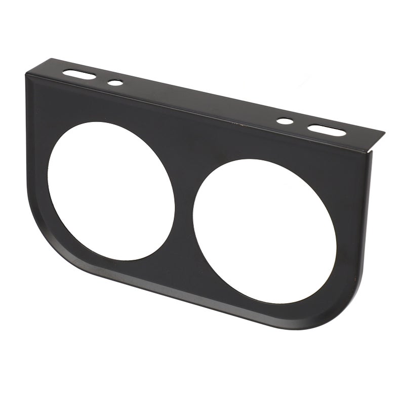 Car Gauge Mount: 2 Hole Black Metal Panel - Universal Fit For 52mm/2in Instruments Firmly Fixed Easy Installation For Car Dashboard Decoration - Image 3