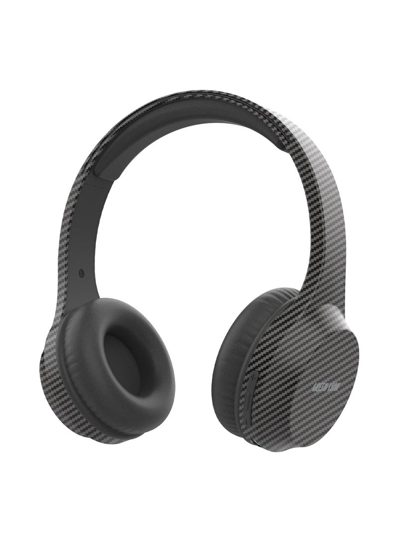 GREEN LION Carbon Beat Headphone / Transparent Sound / Significant Working Hours / Considerable Range Distance / Microphone / Aux Support / 40mm Driver / V5.3 Bluetooth / Durable - Black - Image 4