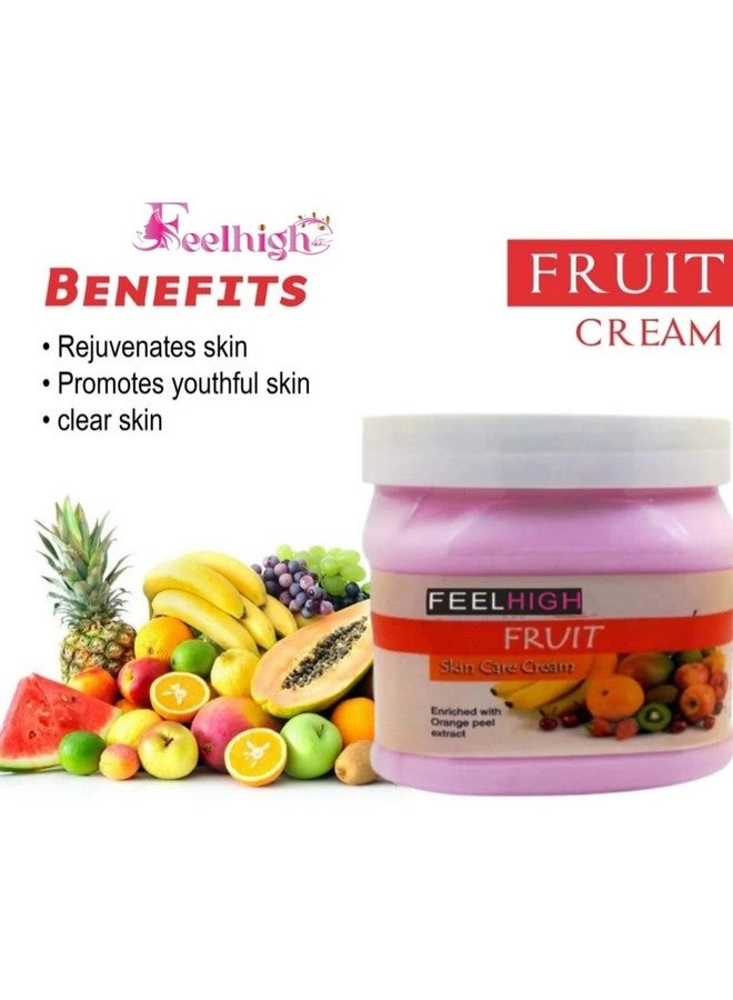 Feelhigh Fruit Face And Body Cream For Women and Men (500Ml) | All Skin Types |Soft and Healthy Skin | Repairing & Nourishment | Deep Hydration & Moisturization - Image 2