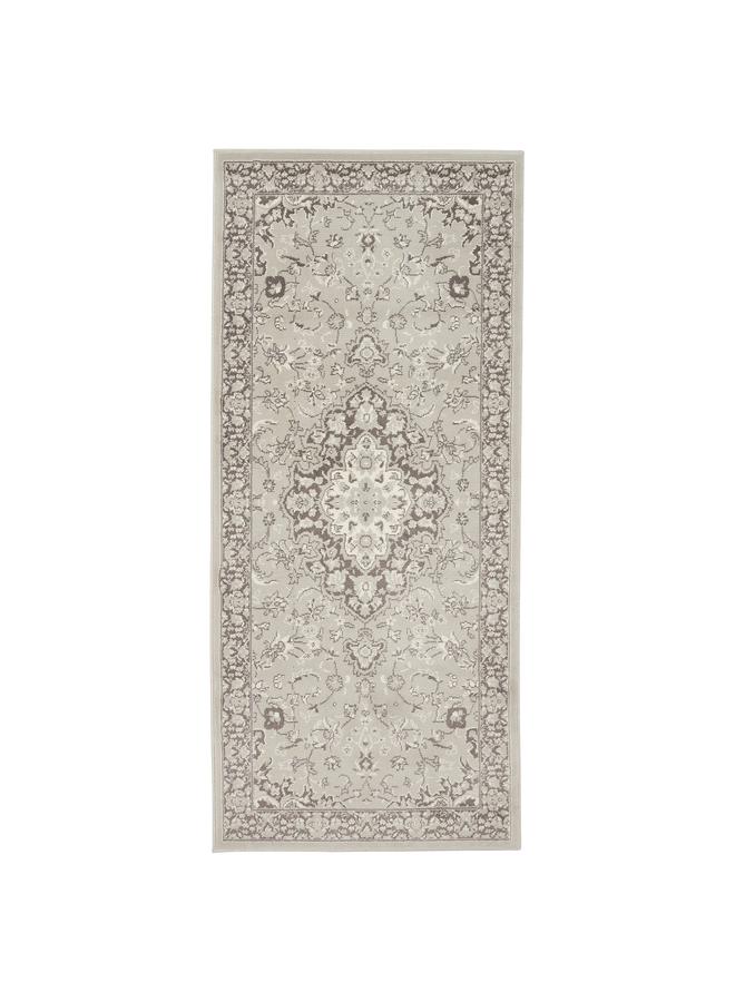 erorex Rug, low pile, light grey, 80x180 cm - Image 1