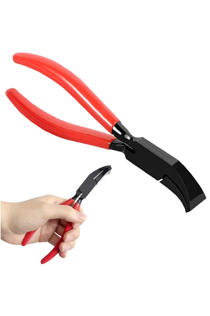 Bending Pliers 45°, Folding Pliers, Sheet Metal Pliers Wide 22 mm, Sheet Metal Bending Pliers with Non-Slip Handle, Roofing Tool for Bending, Smoothing Sheet Metal - Image 1