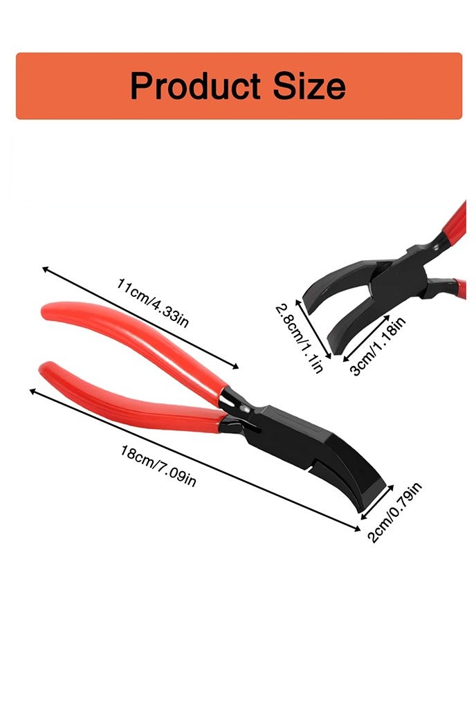Bending Pliers 45°, Folding Pliers, Sheet Metal Pliers Wide 22 mm, Sheet Metal Bending Pliers with Non-Slip Handle, Roofing Tool for Bending, Smoothing Sheet Metal - Image 2