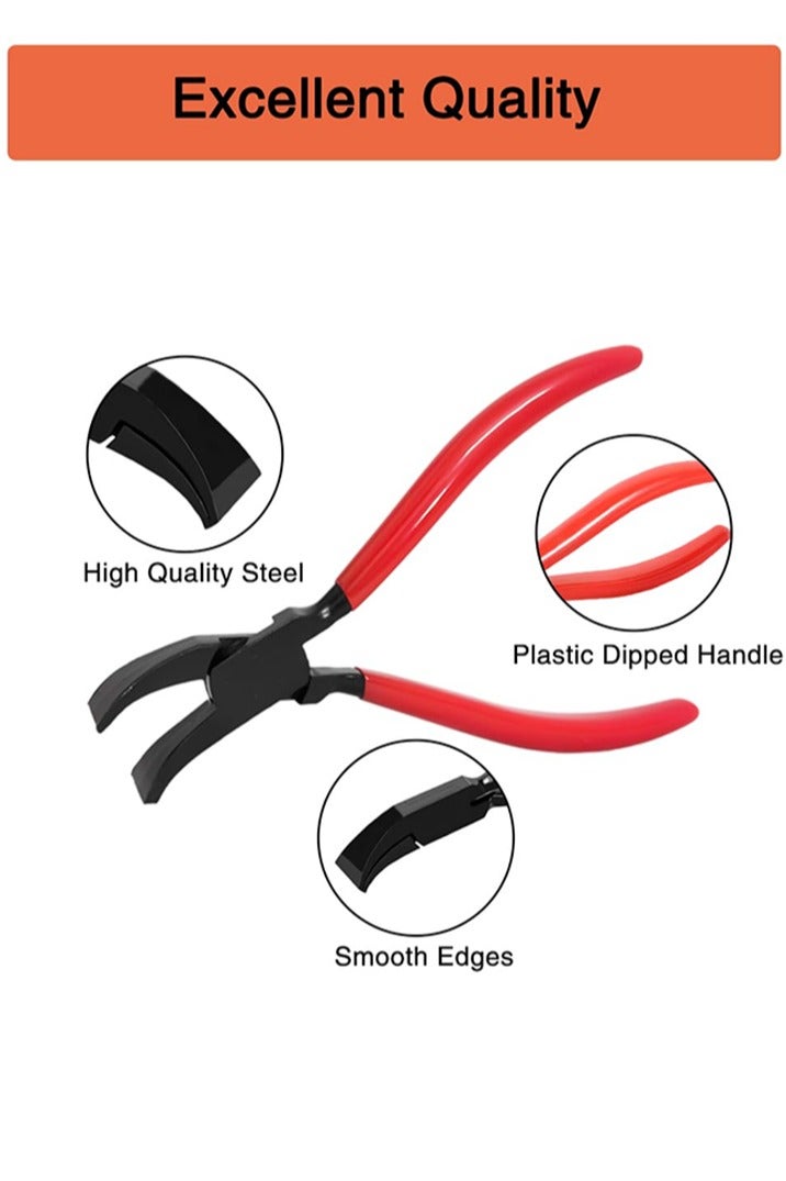 Bending Pliers 45°, Folding Pliers, Sheet Metal Pliers Wide 22 mm, Sheet Metal Bending Pliers with Non-Slip Handle, Roofing Tool for Bending, Smoothing Sheet Metal - Image 4