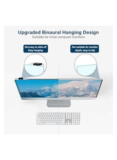 Mosiso 23-24 inch Computer Blue Light Blocking Screen Protector AR Anti Glare Eye Protection Filter Film for Diagonal 23,23.6,23.8,24 inch 16:9 Widescreen Desktop PC LED Monitor(21.26x13.39 inch/LxW)  - Image 3