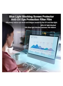 Mosiso 23-24 inch Computer Blue Light Blocking Screen Protector AR Anti Glare Eye Protection Filter Film for Diagonal 23,23.6,23.8,24 inch 16:9 Widescreen Desktop PC LED Monitor(21.26x13.39 inch/LxW)  - Image 5