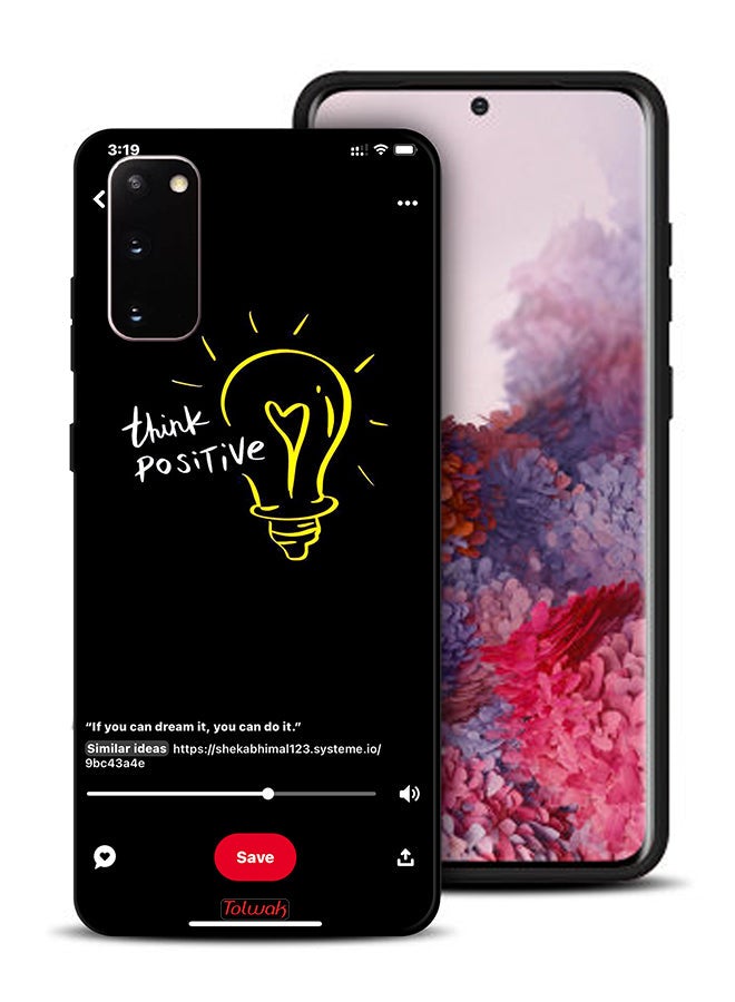 Tolwak Samsung Galaxy S20 Protective Case Cover Think Positive - Image 1